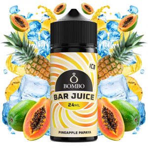 PINEAPPLE PAPAYA ICE BOMBO BAR 24ML LONGFILL EN BOTE 120ML