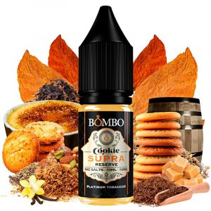 COOKIE SUPRA RESERVE PLATINUM TOBACCOS BOMBO NIC SALTS 10ML 10MG