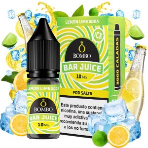 LEMON LIME SODA ICE 10ml - Bombo Bar Juice - Nicotina : 10mg, Tamaño : 10 ml
