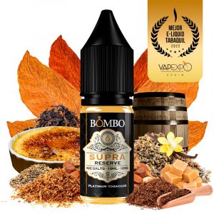 SUPRA RESERVE PLATINUM TOBACCOS BOMBO NIC SALTS 10ML 10MG
