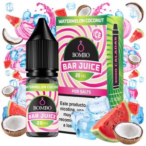 Watermelon Coconut Ice 10ml 10ml - Bombo Bar Juice - Nicotina : 20mg, Tamaño : 10 ml
