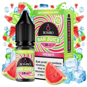 Watermelon Max 10ml - Bombo Bar Juice - Nicotina : 10mg, Tamaño : 10 ml